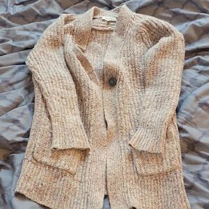 Cozy Beige Knit Women's Sweater